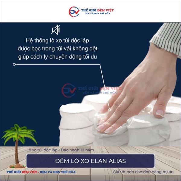 Đệm lò xo Elan Alias 7
